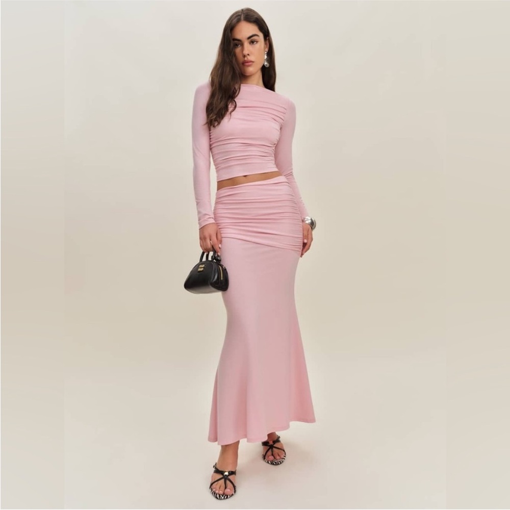Reformation Emi Two Piece Set in Babygirl - Size Medium